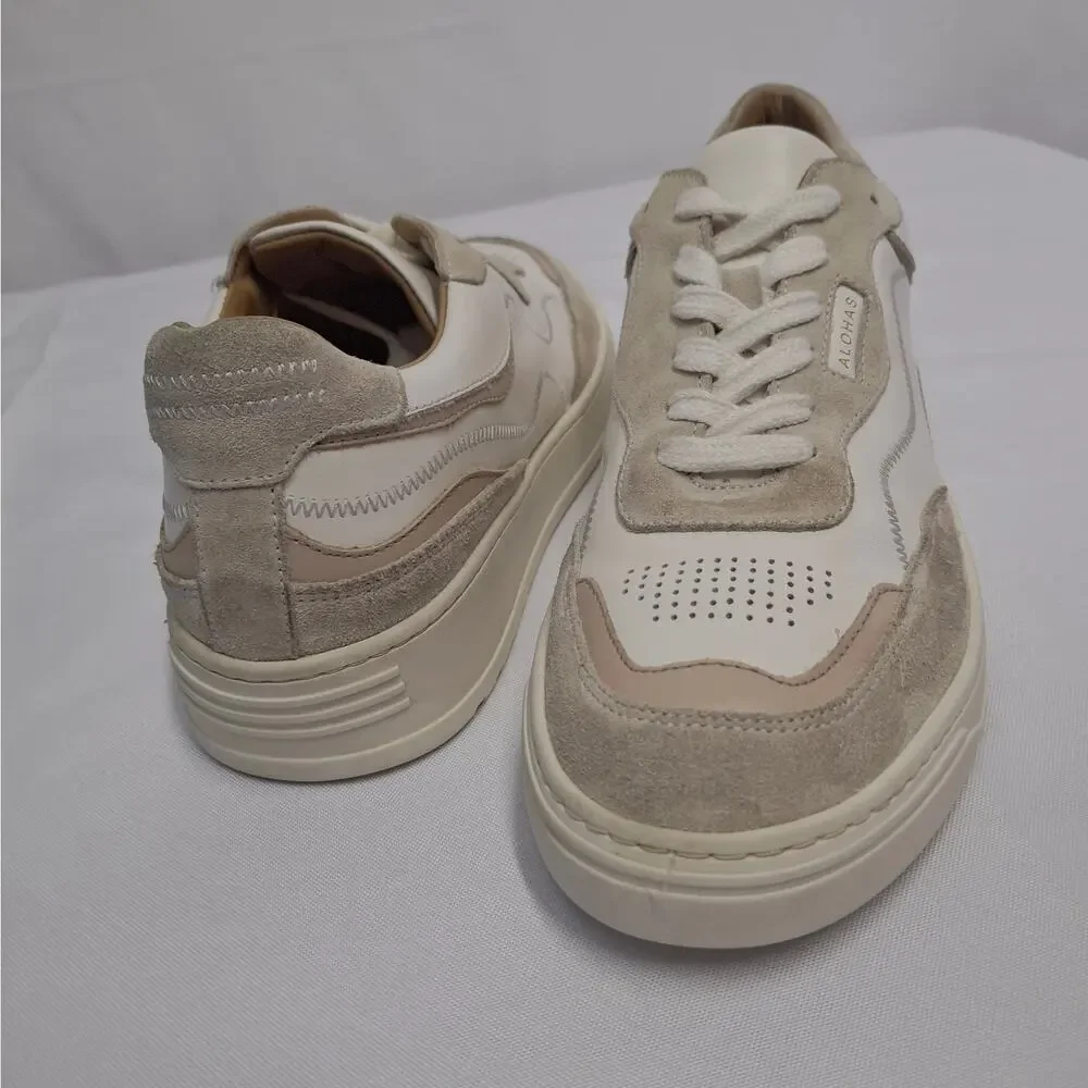 ALOHAS TB.87 Low Top Sneakers Quarry Leather Suede Made Portugal Size 9